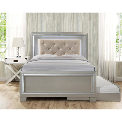 Elements International Platinum Youth LT111FTB Full Platform Bed w/ Trundle IMAGE 4
