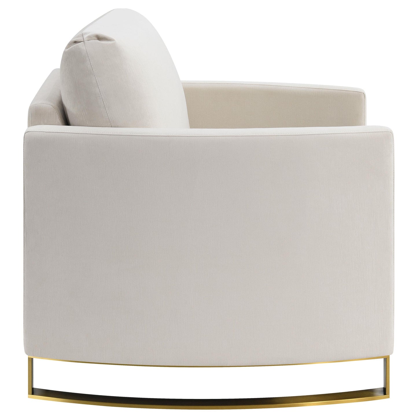  Coaster Furniture Corliss 508823 Upholstered Curved Track Arm Chair - Beige IMAGE 7