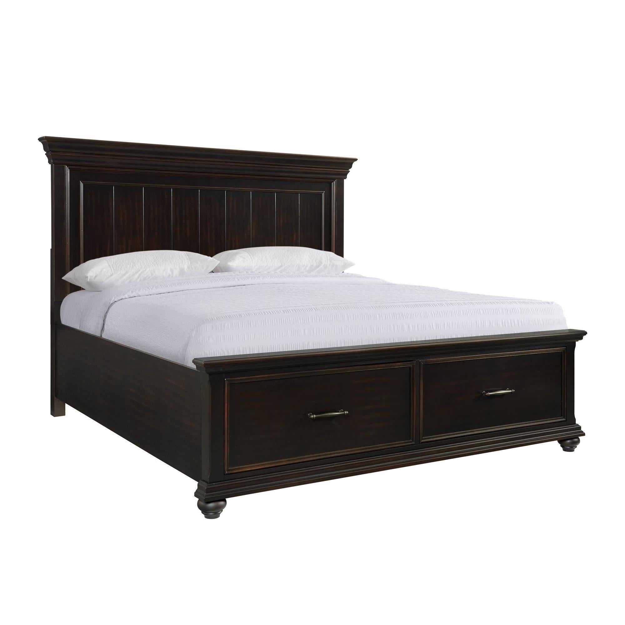 Elements International Slater SR850KB King Platform Storage Bed - Black IMAGE 1