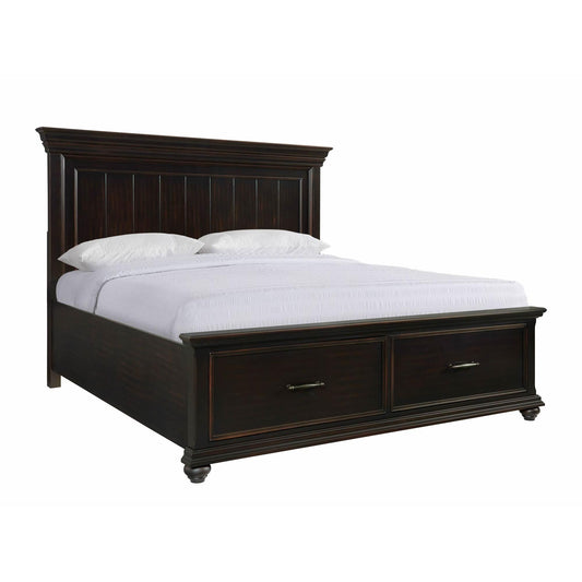 Elements International Slater SR850KB King Platform Storage Bed - Black IMAGE 1