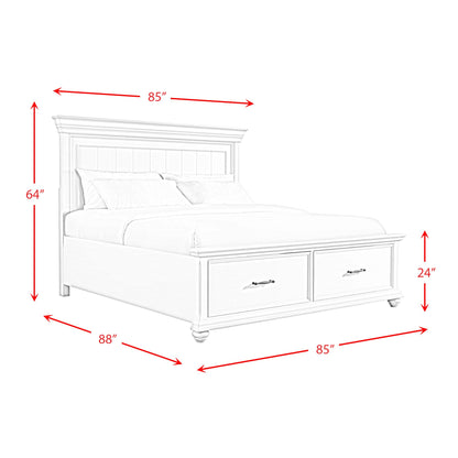 Elements International Slater SR850KB King Platform Storage Bed - Black IMAGE 12