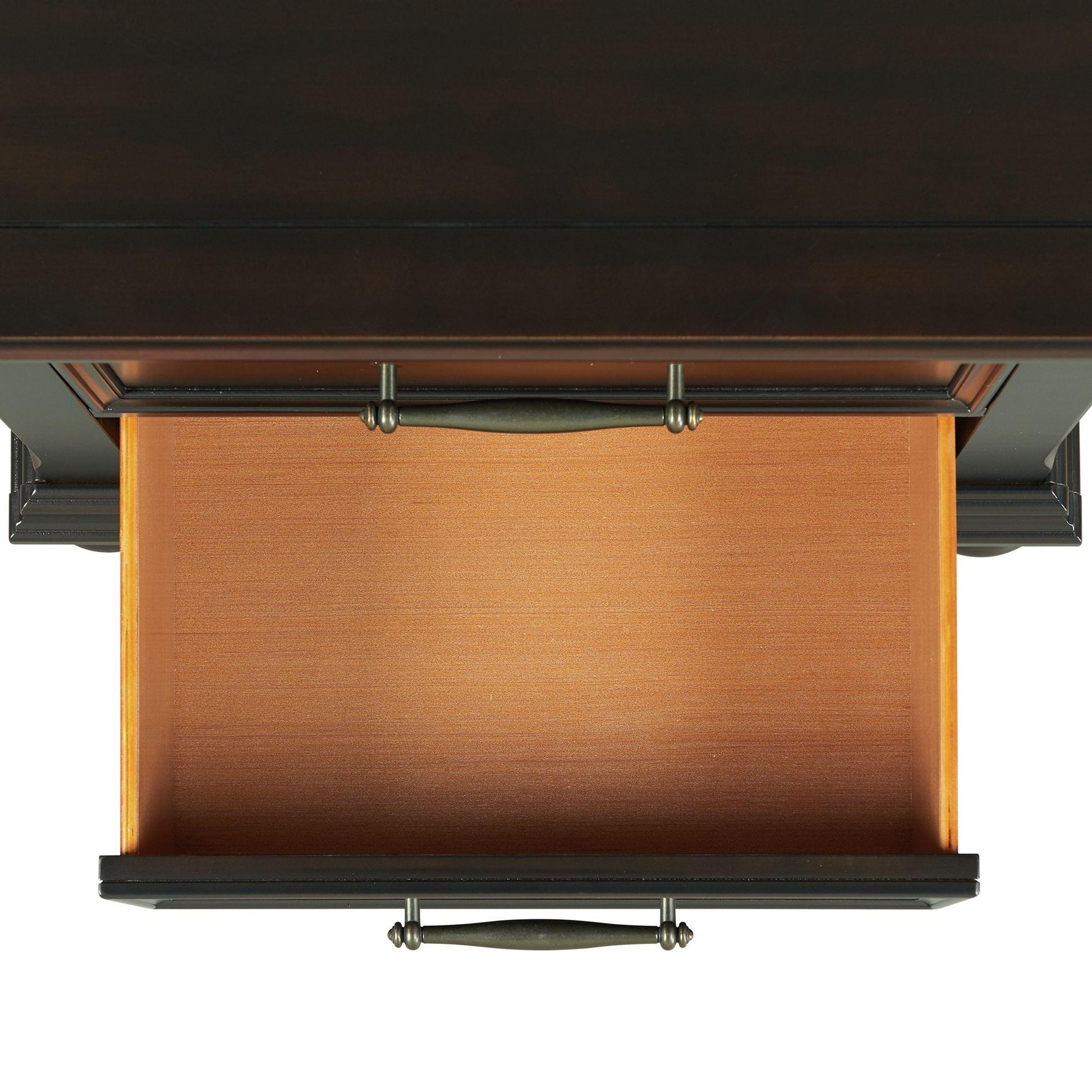 Elements International Slater SR800NS 3-Drawer Nightstand with USB Ports - Black IMAGE 5
