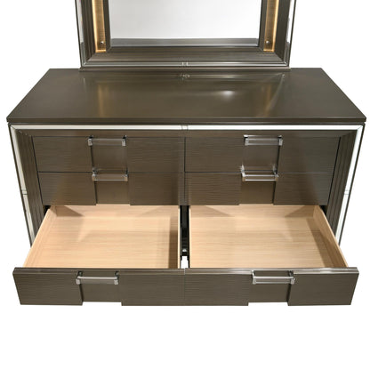 Elements International Twenty Nine TN600DRMR Dresser w/ Mood Lighting Mirror IMAGE 8