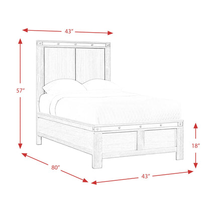 Elements International Wade WE670TB Twin Panel Bed IMAGE 10