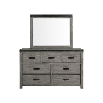 Elements International Wade WE600DRMR Dresser and Mirror Set IMAGE 2