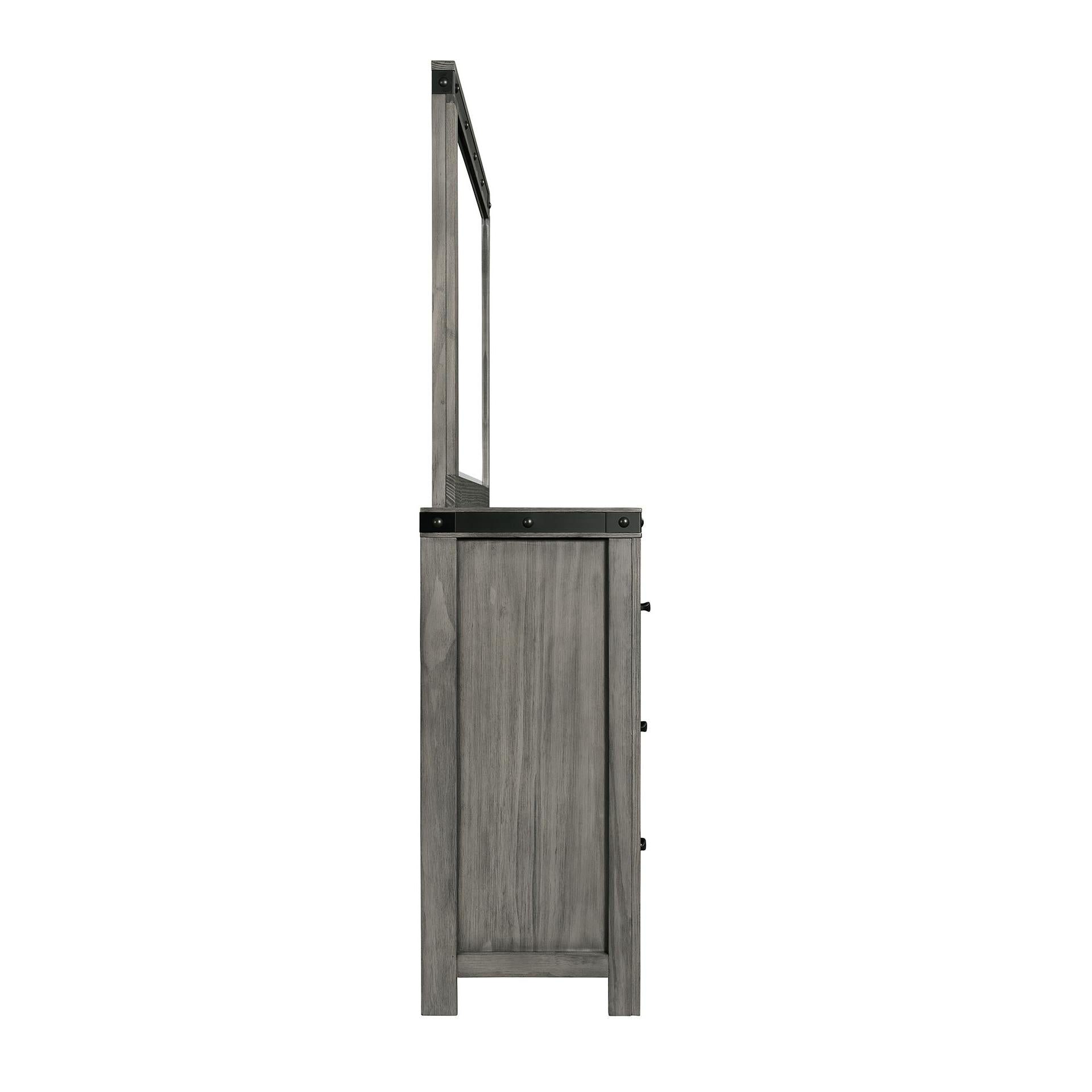 Elements International Wade WE600DRMR Dresser and Mirror Set IMAGE 3