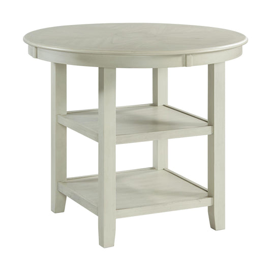 Elements International Amherst DAH750CT Counter Height Dining Table - Bisque IMAGE 1