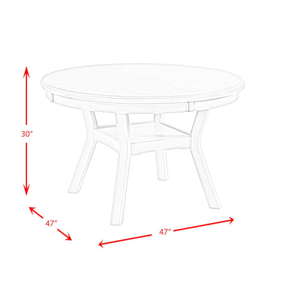 Elements International Amherst DAH700DT Dining Table - Bisque IMAGE 9