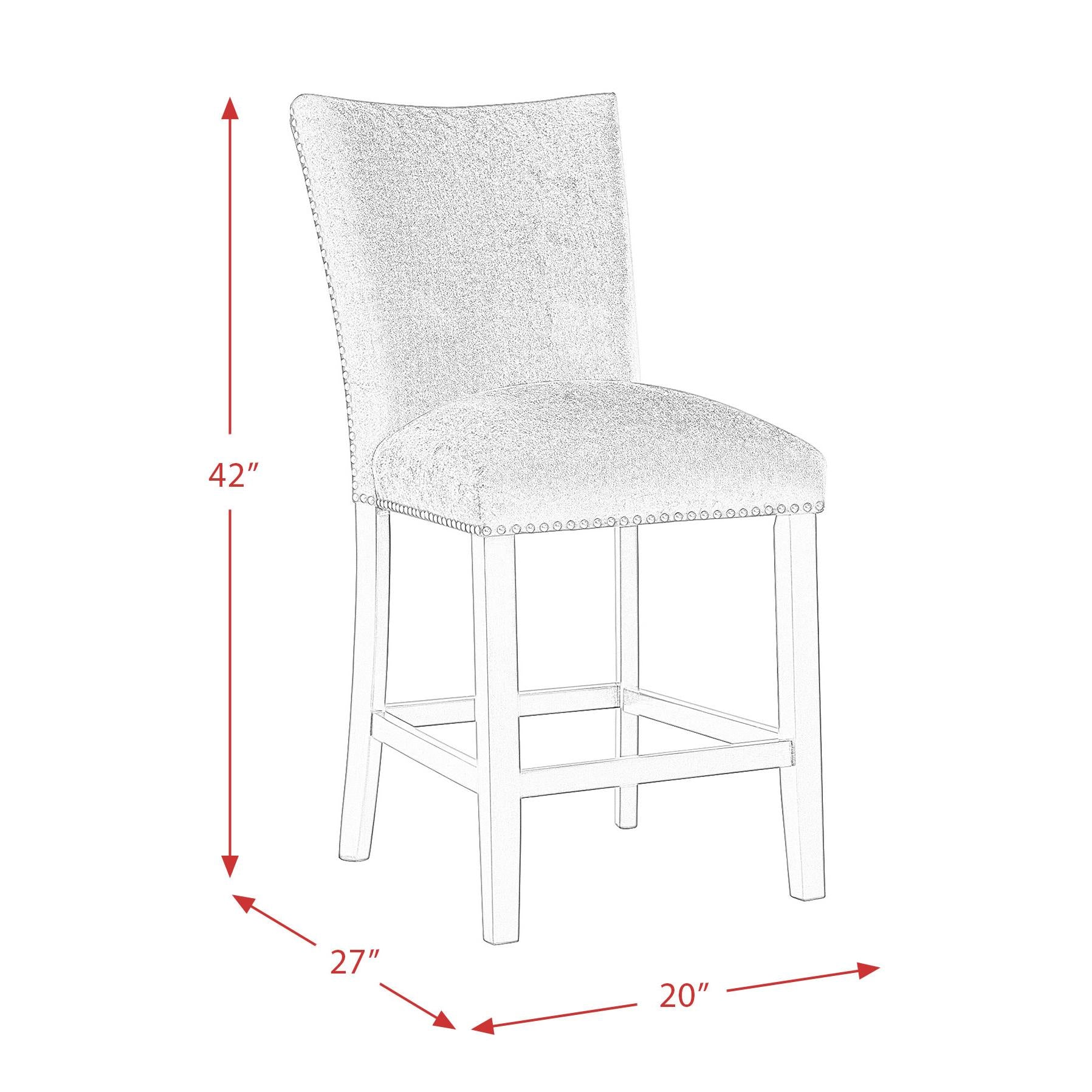Elements International Francesca CFC700CVSC Counter Height Dining Chair IMAGE 13