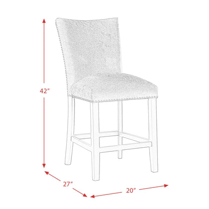 Elements International Francesca CFC700CVSC Counter Height Dining Chair IMAGE 13