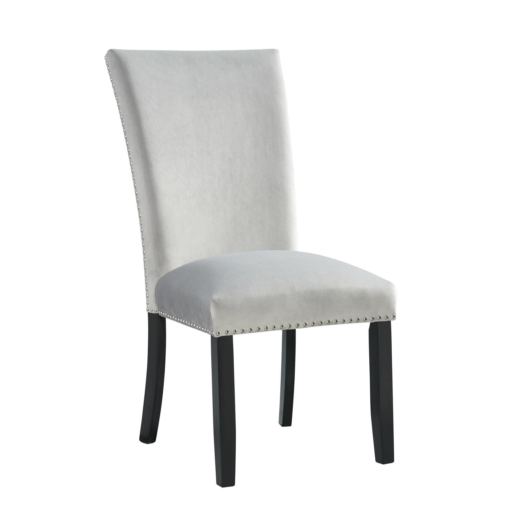 Elements International Francesca CFC300VSC Dining Chair - Gray IMAGE 1