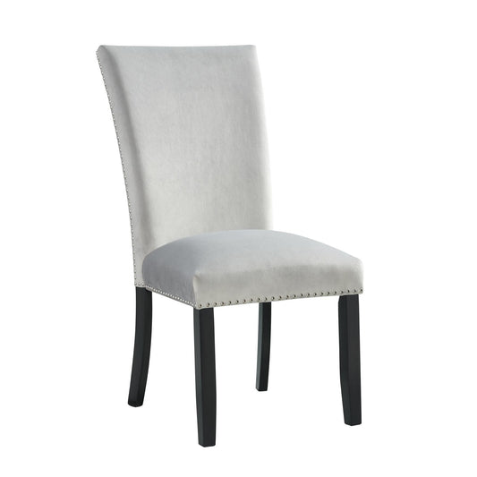 Elements International Francesca CFC300VSC Dining Chair - Gray IMAGE 1
