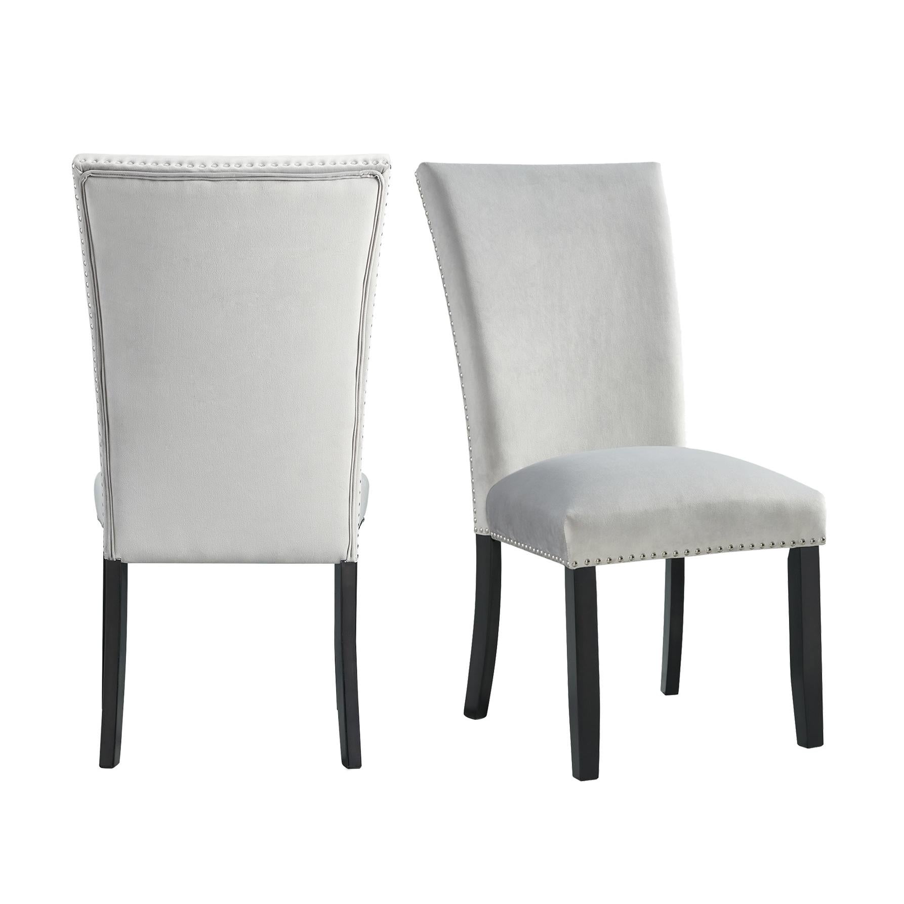 Elements International Francesca CFC300VSC Dining Chair - Gray IMAGE 8