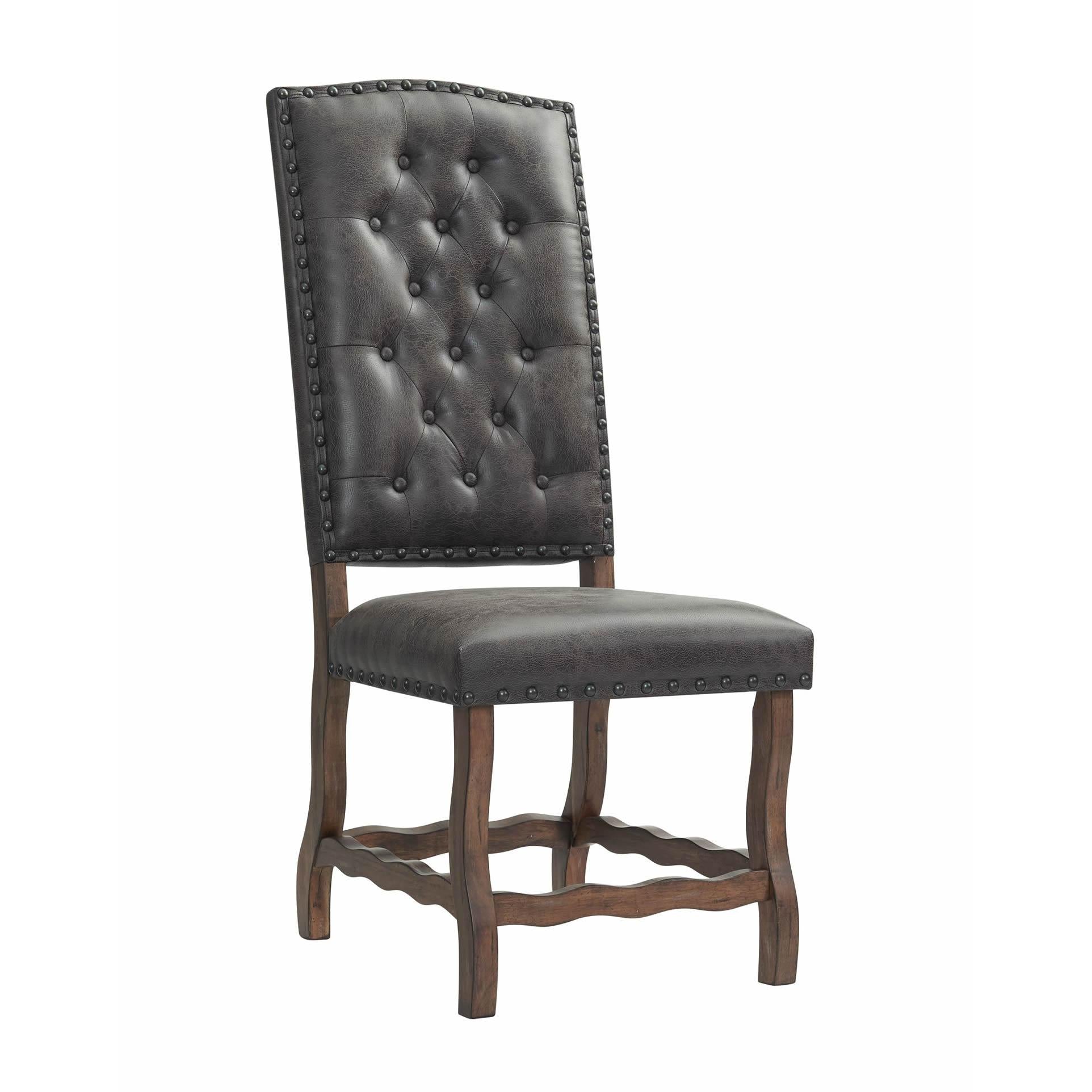 Elements International Gramercy DGC500CLSC Tufted Tall Back Side Chair IMAGE 1