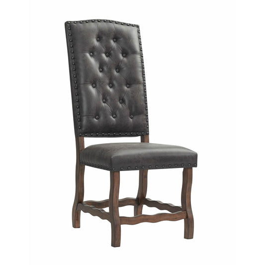 Elements International Gramercy DGC500CLSC Tufted Tall Back Side Chair IMAGE 1