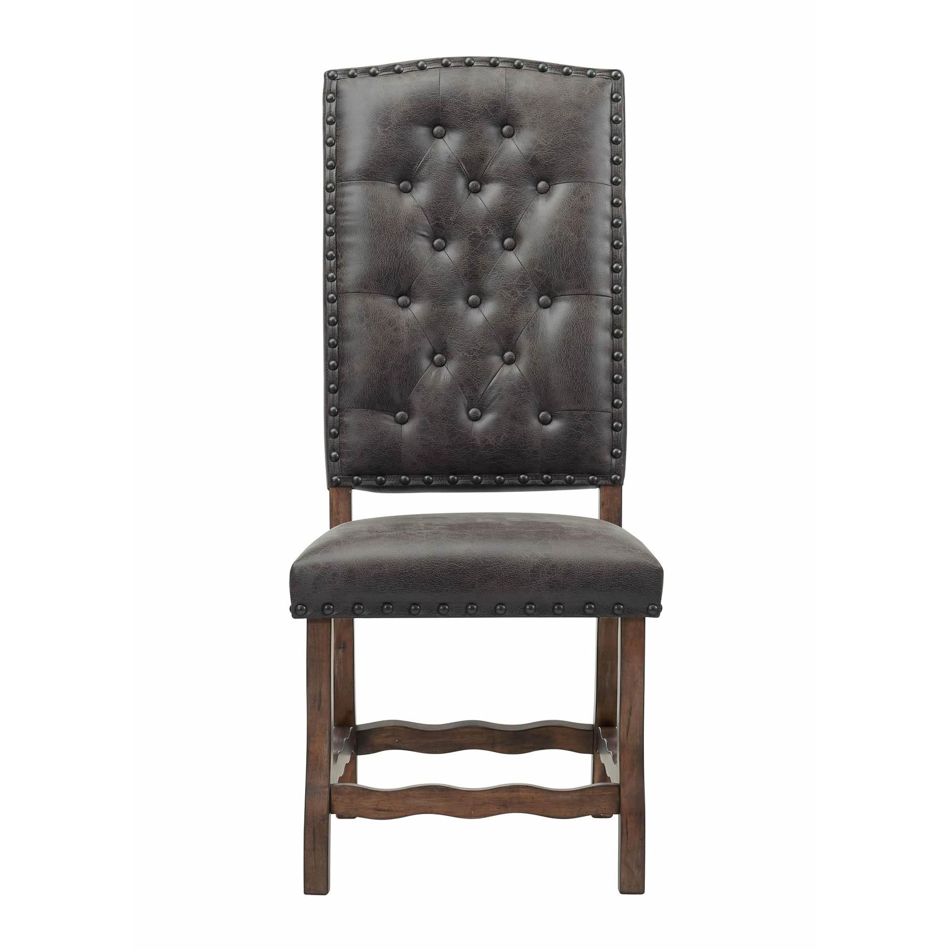 Elements International Gramercy DGC500CLSC Tufted Tall Back Side Chair IMAGE 2