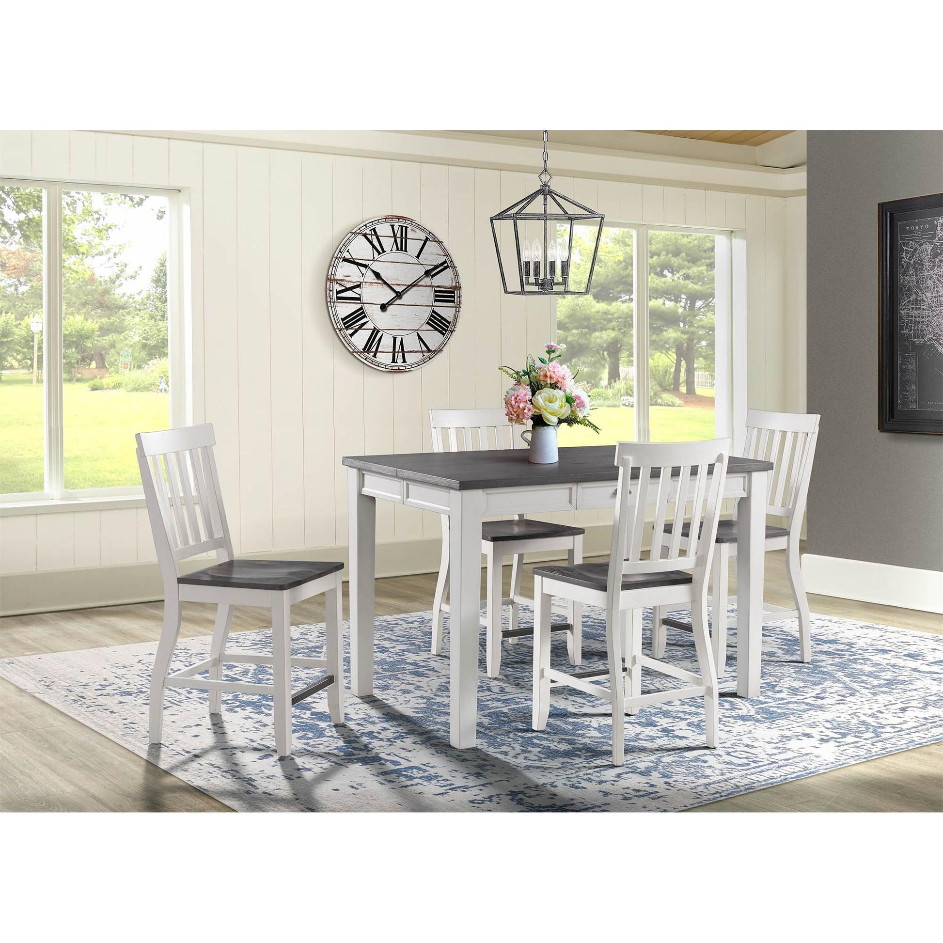 Elements International Kayla DKY350CT Counter Height Dining Table with Storage IMAGE 10