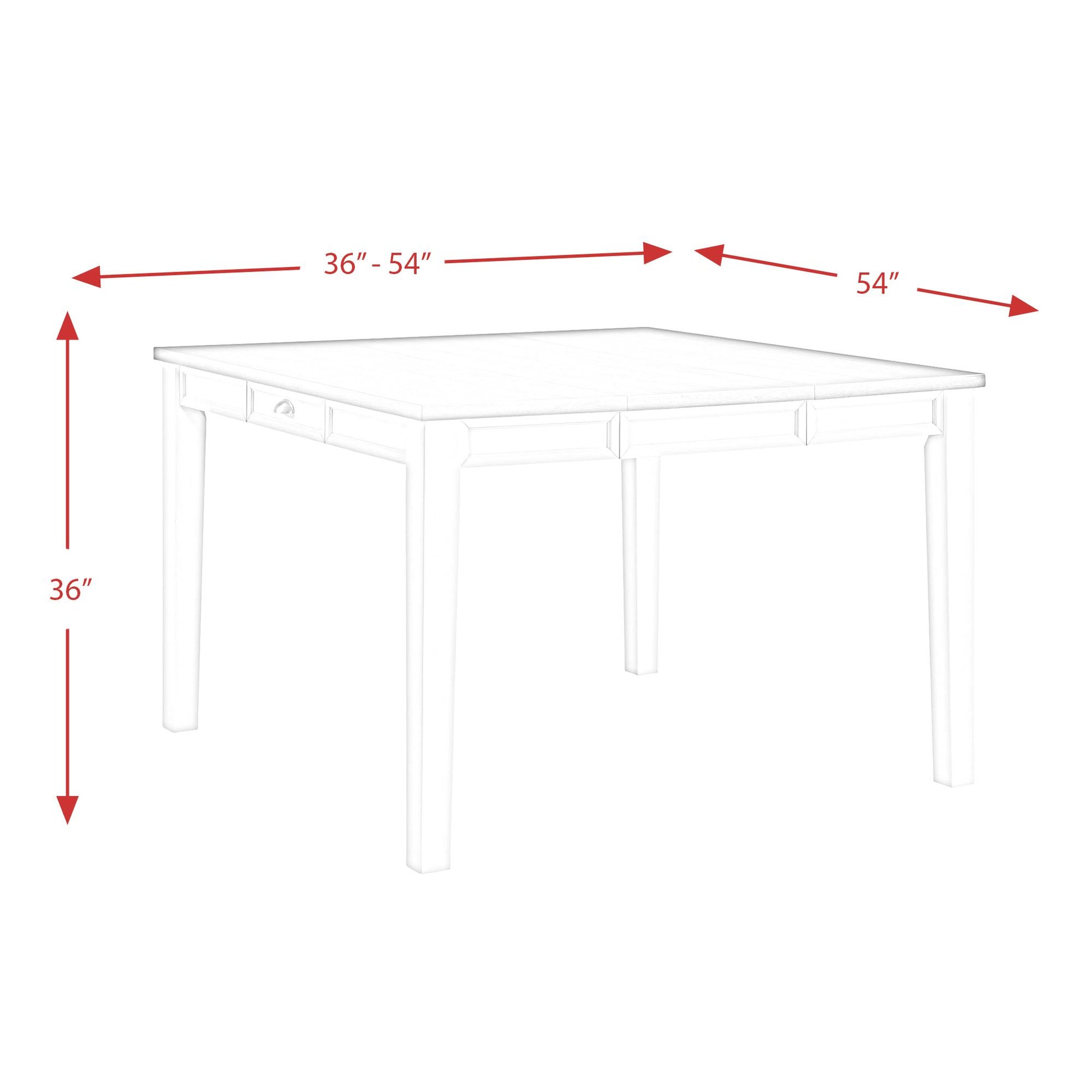 Elements International Kayla DKY350CT Counter Height Dining Table with Storage IMAGE 14