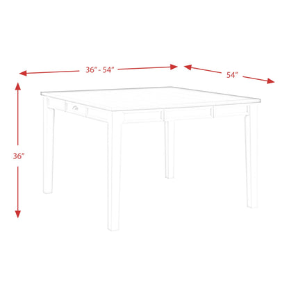 Elements International Kayla DKY350CT Counter Height Dining Table with Storage IMAGE 14