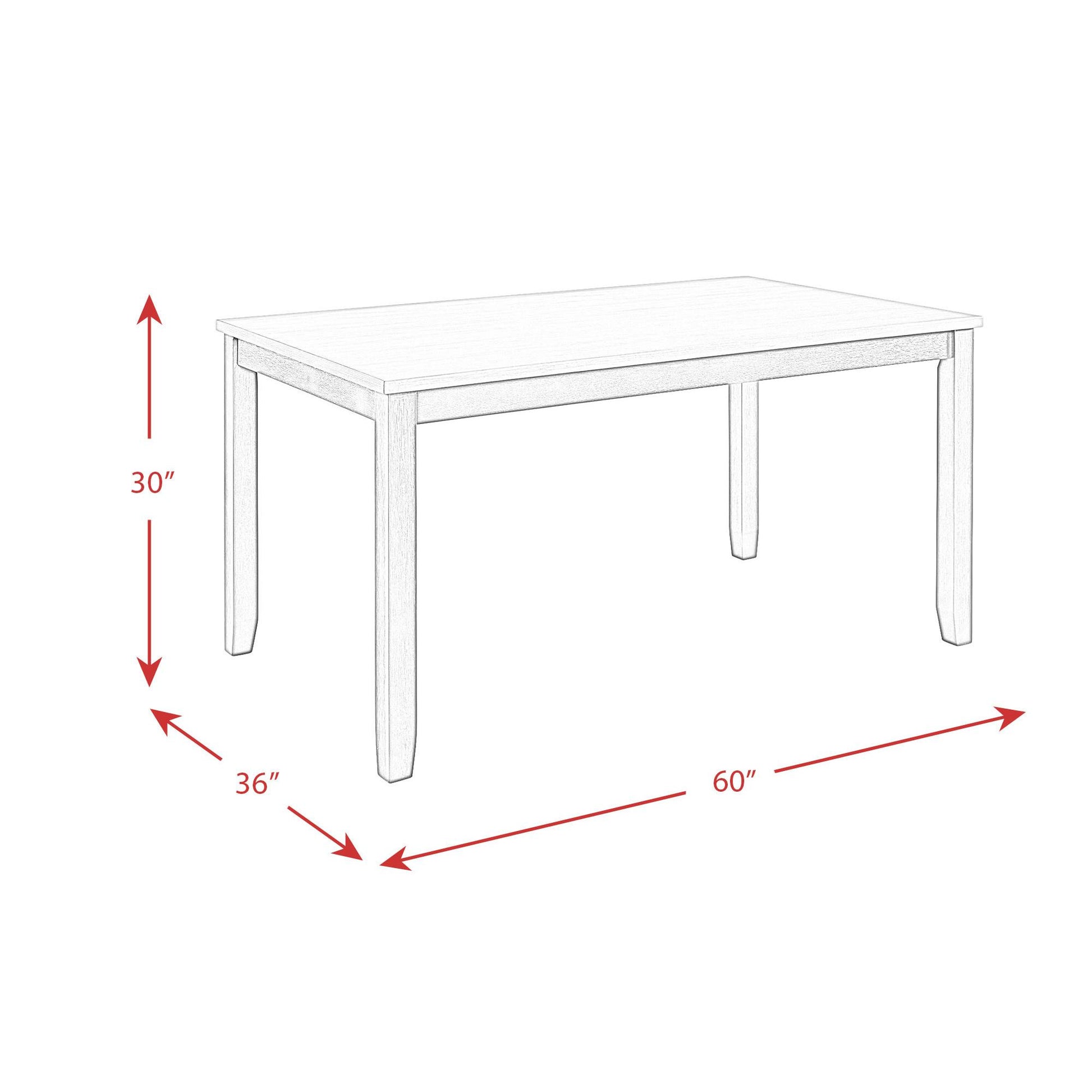 Elements International Martin Brown DMT7006DS 6 pc Dinette IMAGE 13