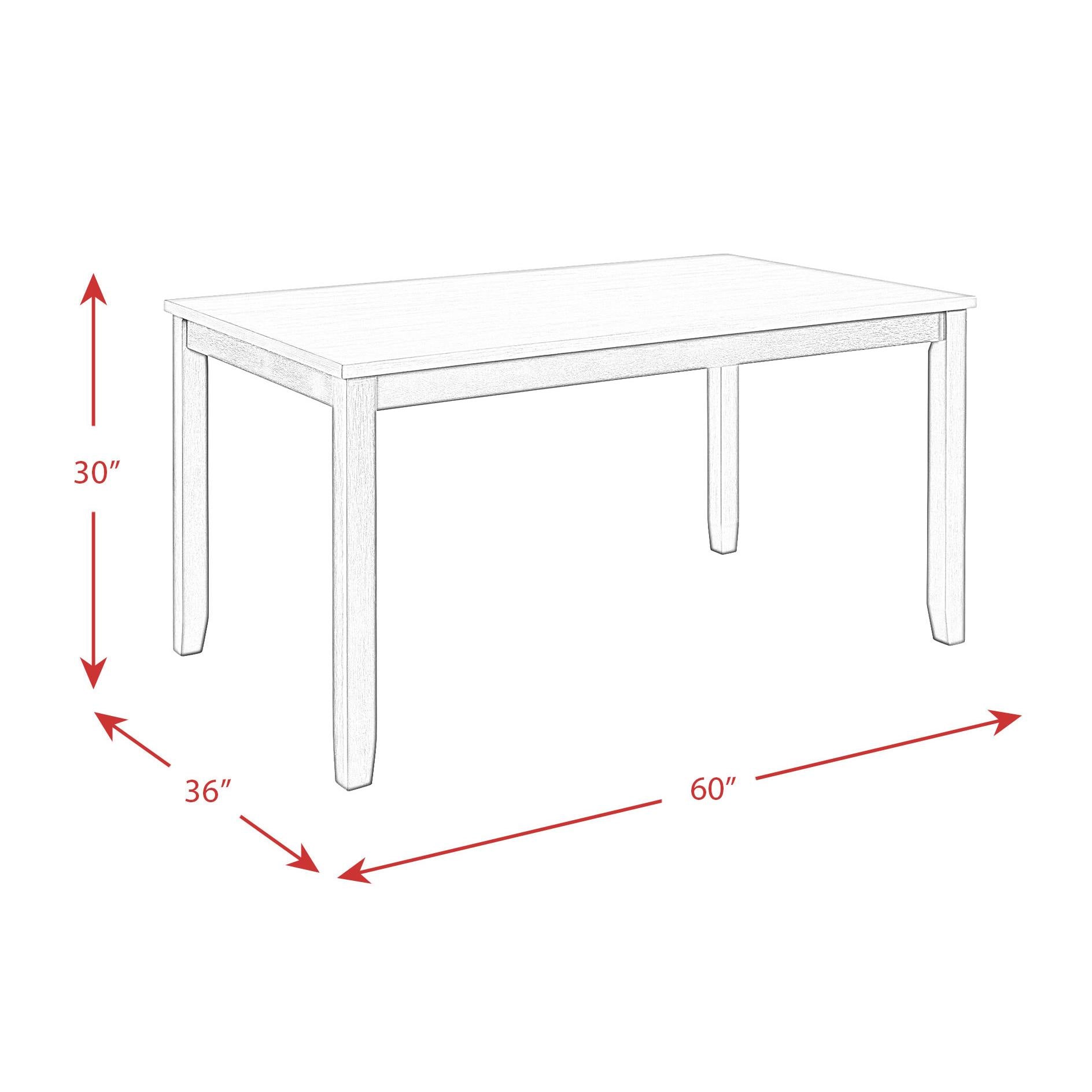 Elements International Martin Gray DMT3006DS 6 pc Dinette IMAGE 16
