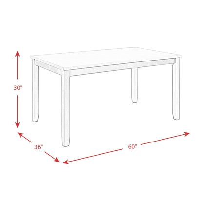 Elements International Martin Gray DMT3006DS 6 pc Dinette IMAGE 16