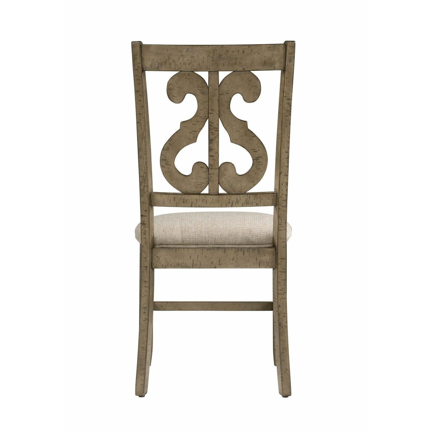  Elements International Stone DST350SC Swirl Back Side Chair - Grey IMAGE 4