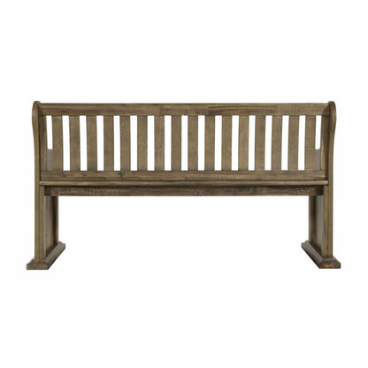 Elements International Stone DST300PW Pew Bench - Grey IMAGE 4