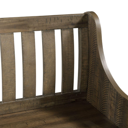 Elements International Stone DST300PW Pew Bench - Grey IMAGE 6