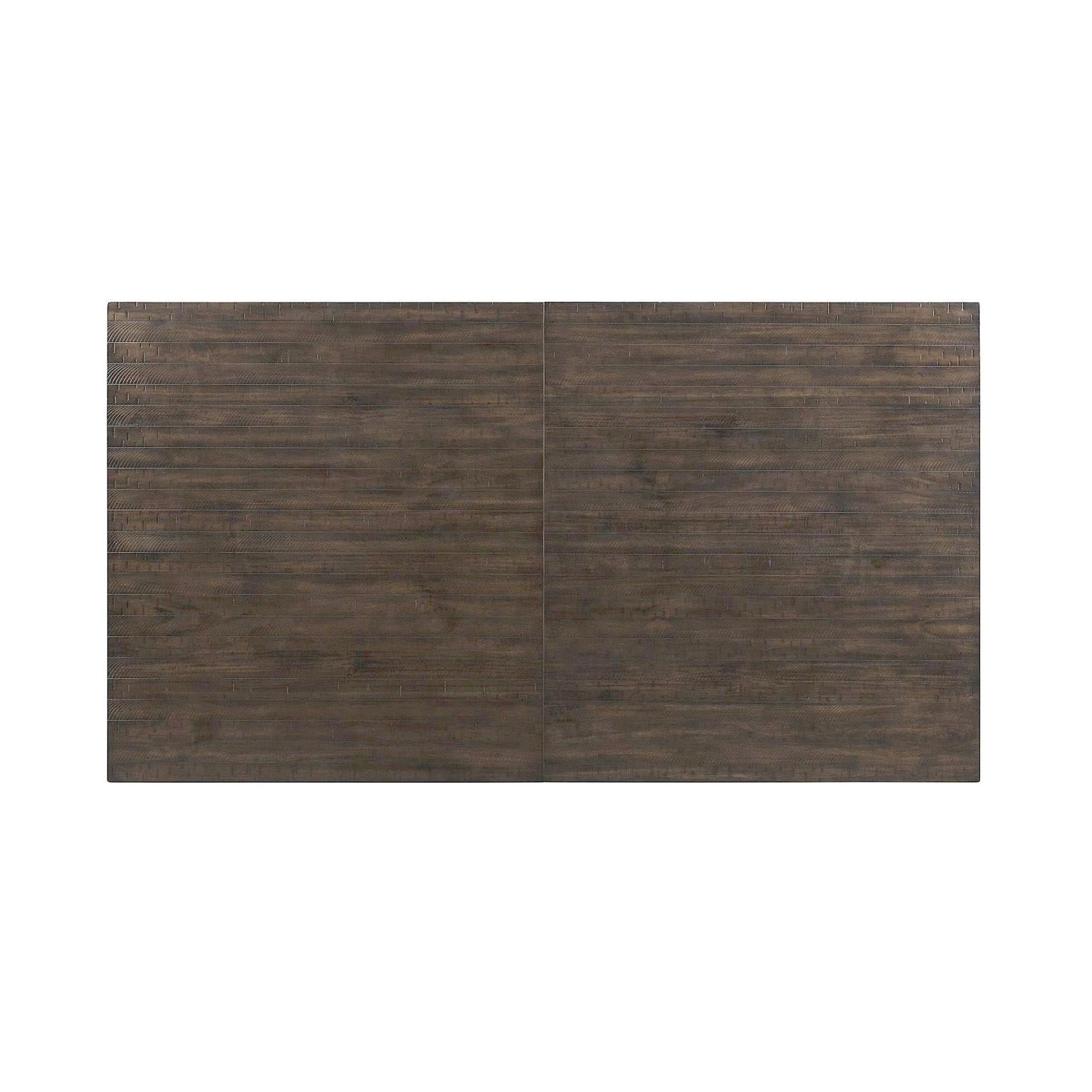 Elements International Stone DST190CDTB Counter Height Dining Table - Smokey Walnut IMAGE 4