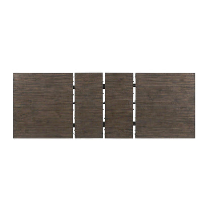 Elements International Stone DST190CDTB Counter Height Dining Table - Smokey Walnut IMAGE 5
