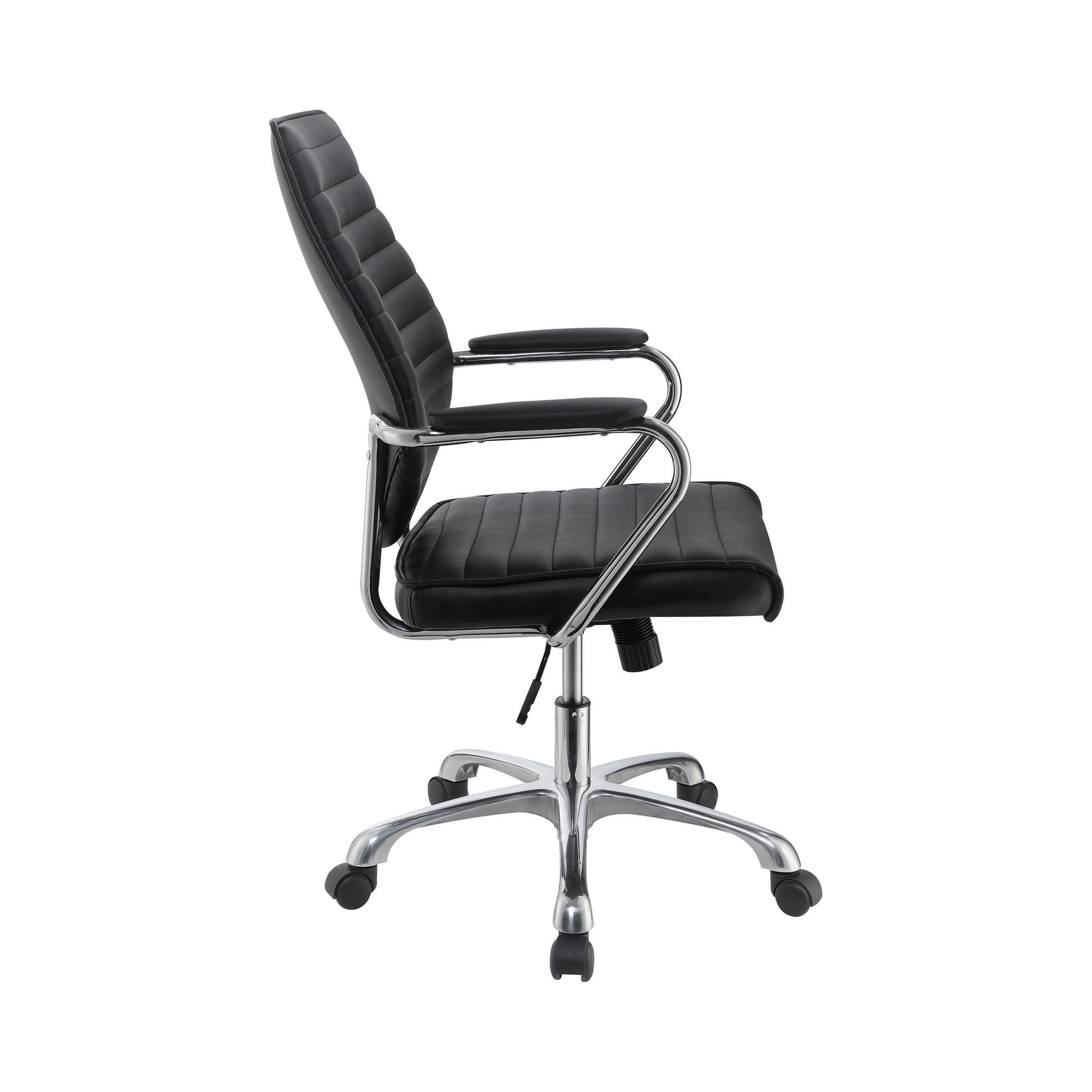  Coaster Furniture Chase 802269 Upholstered Adjustable Home Office Desk Chair - Black IMAGE 5