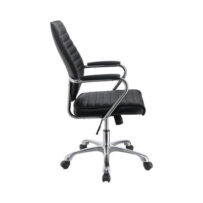  Coaster Furniture Chase 802269 Upholstered Adjustable Home Office Desk Chair - Black IMAGE 5