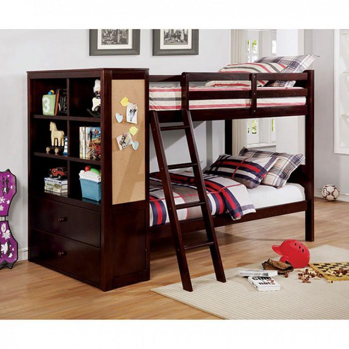  Furniture of America Athena CM-BK266EX Twin/Twin Bunk Bed IMAGE 1