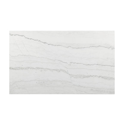 Elements International Valentino CVL500DTB Dining Table - White Marble IMAGE 4