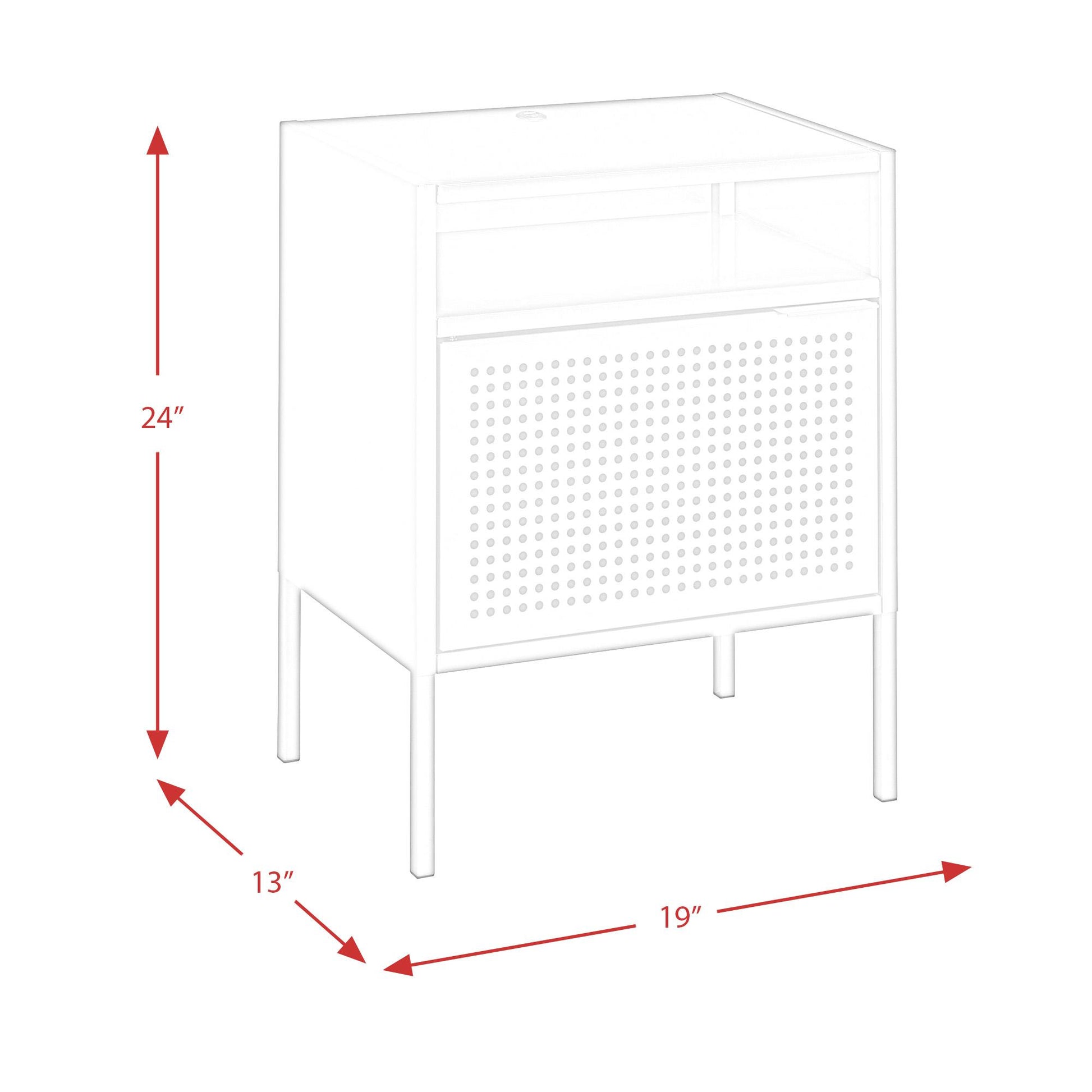 Elements International Ember CEB400NSE Nightstand - Red IMAGE 11