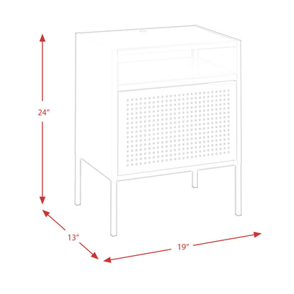 Elements International Ember CEB700NSE Nightstand - White IMAGE 11