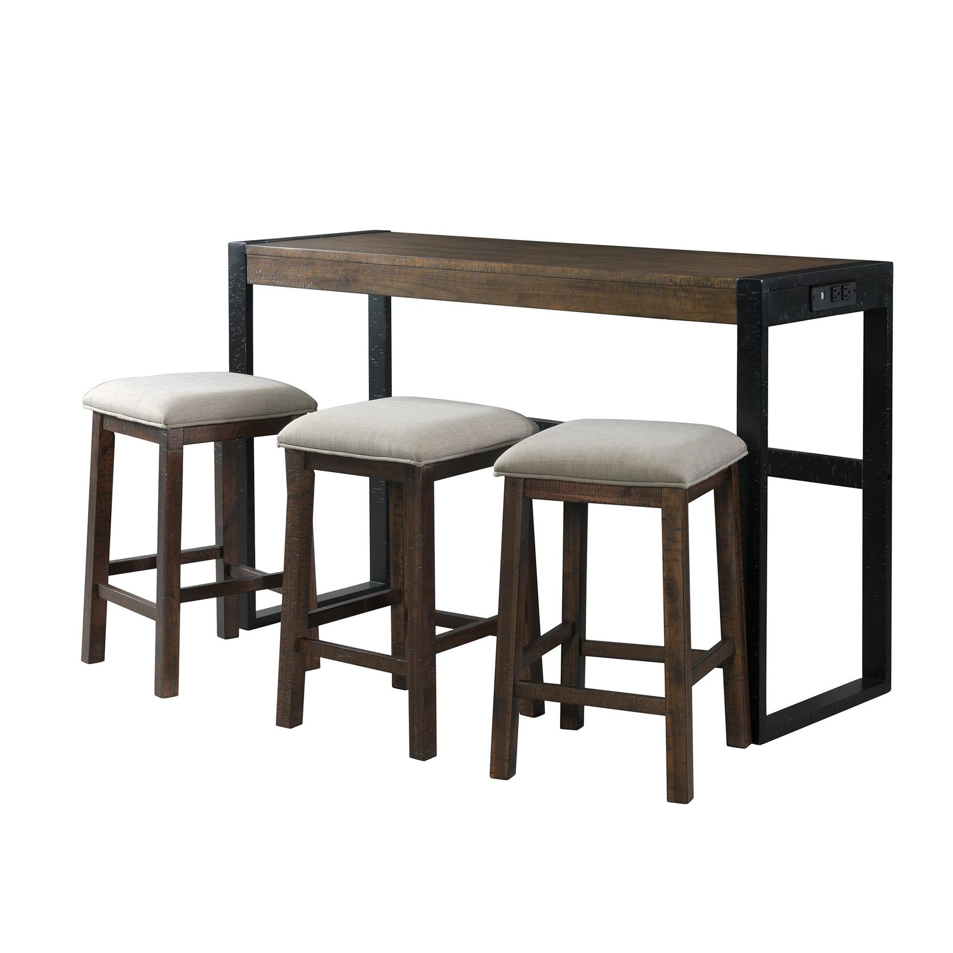  Elements International Caesar TCA100BTSP 4 pc Counter Height Dinette IMAGE 1