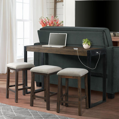  Elements International Caesar TCA100BTSP 4 pc Counter Height Dinette IMAGE 14