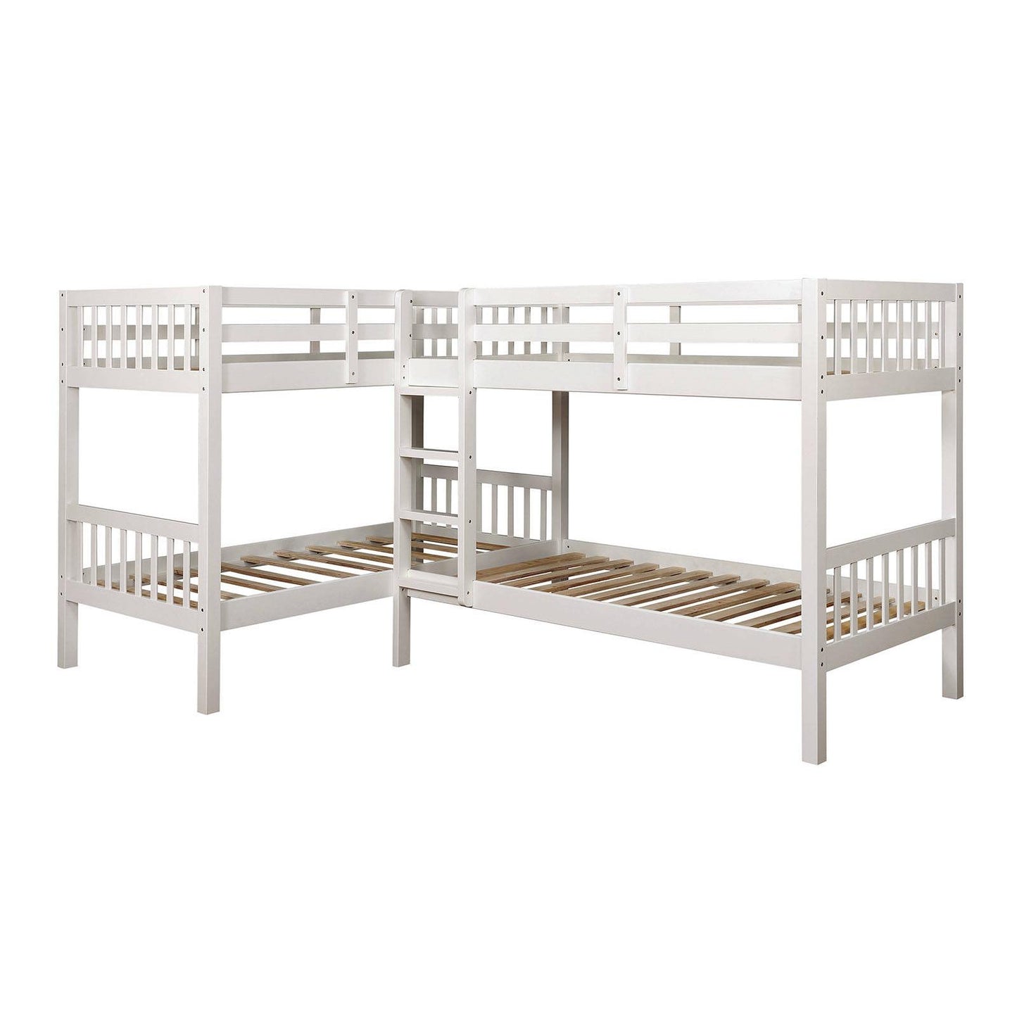  Furniture of America Kids Beds Bunk Bed CM-BK904WH-BED IMAGE 2