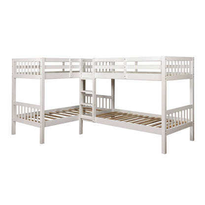  Furniture of America Kids Beds Bunk Bed CM-BK904WH-BED IMAGE 2