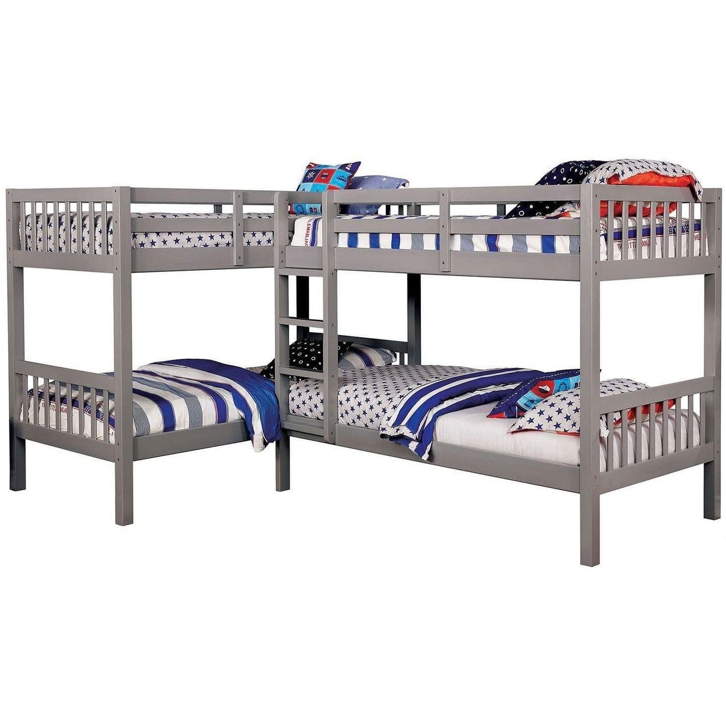  Furniture of America Kids Beds Bunk Bed CM-BK904GY-BED IMAGE 1