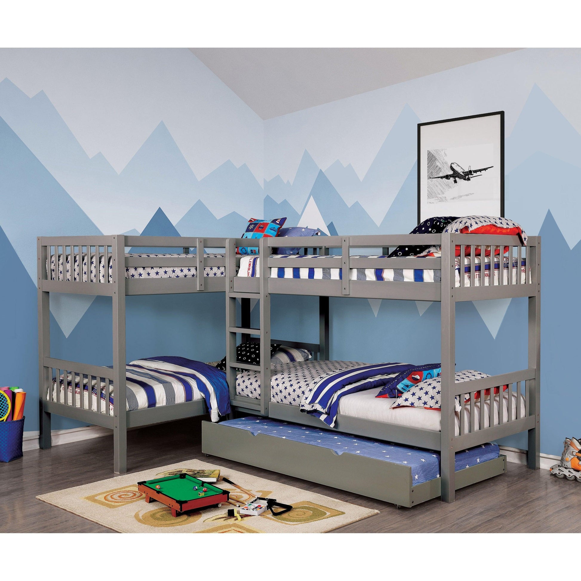  Furniture of America Kids Beds Bunk Bed CM-BK904GY-BED IMAGE 3