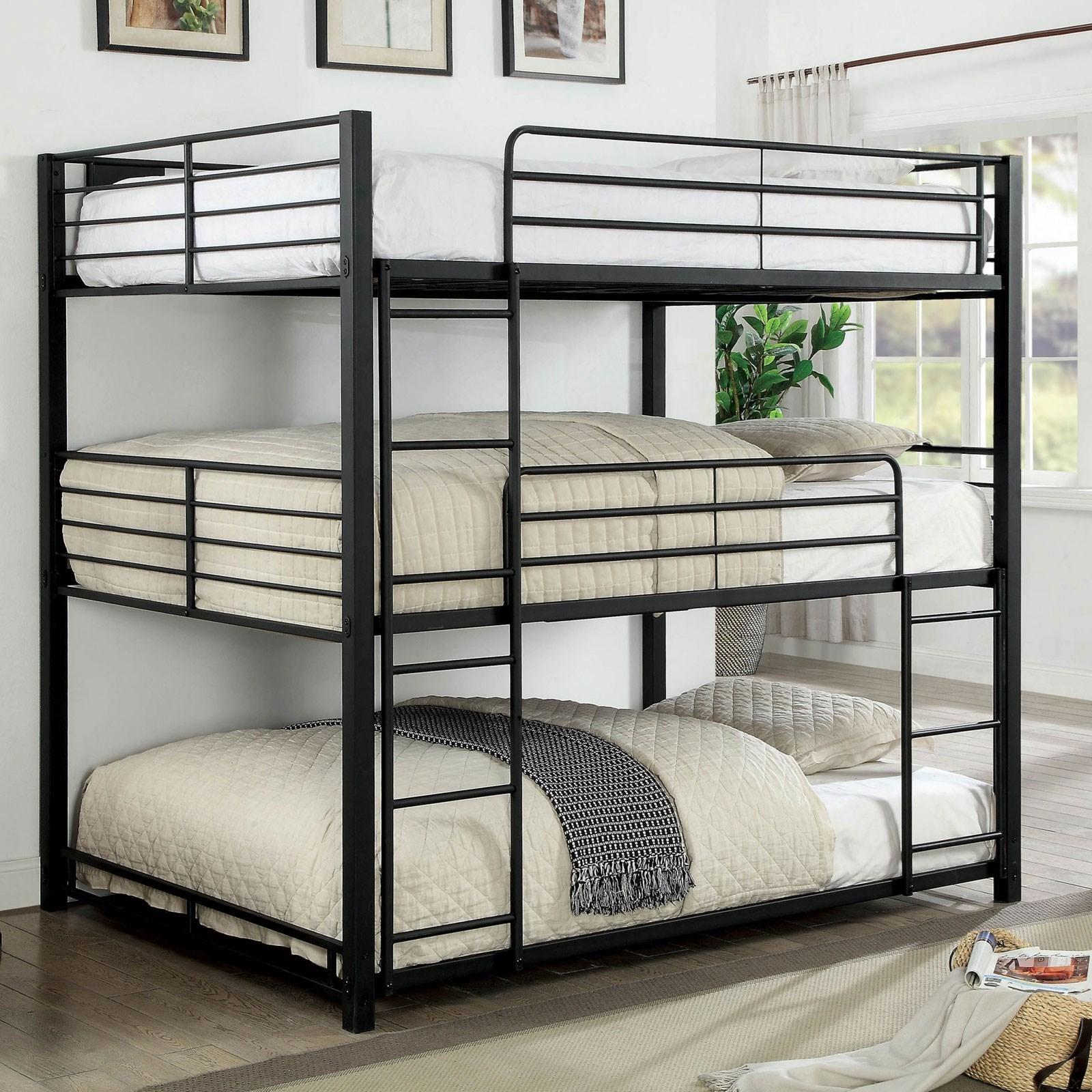  Furniture of America Olga CM-BK917F Full Triple Decker Bed IMAGE 2