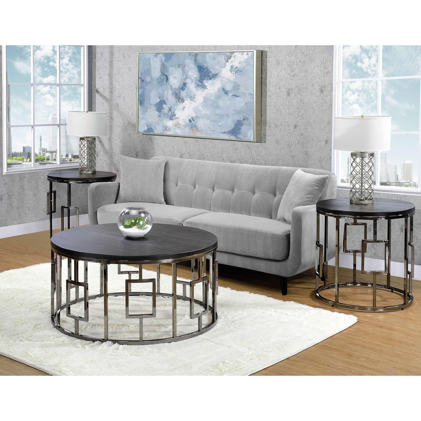  Elements International Ester CES100CT Round Coffee Table IMAGE 9