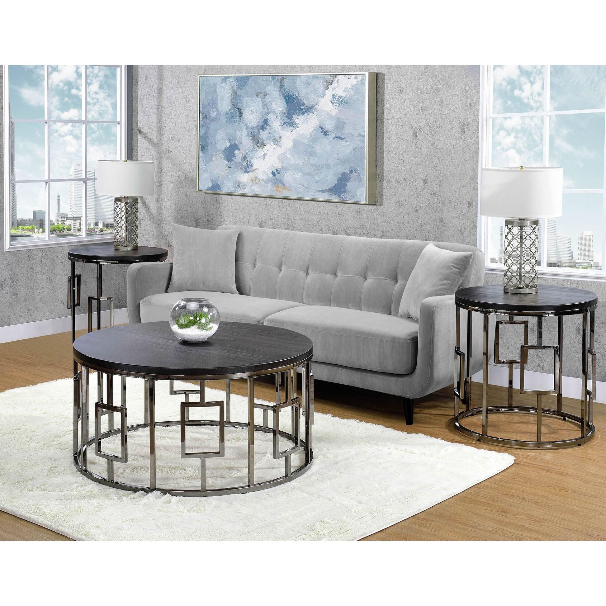  Elements International Ester CES100CT Round Coffee Table IMAGE 9