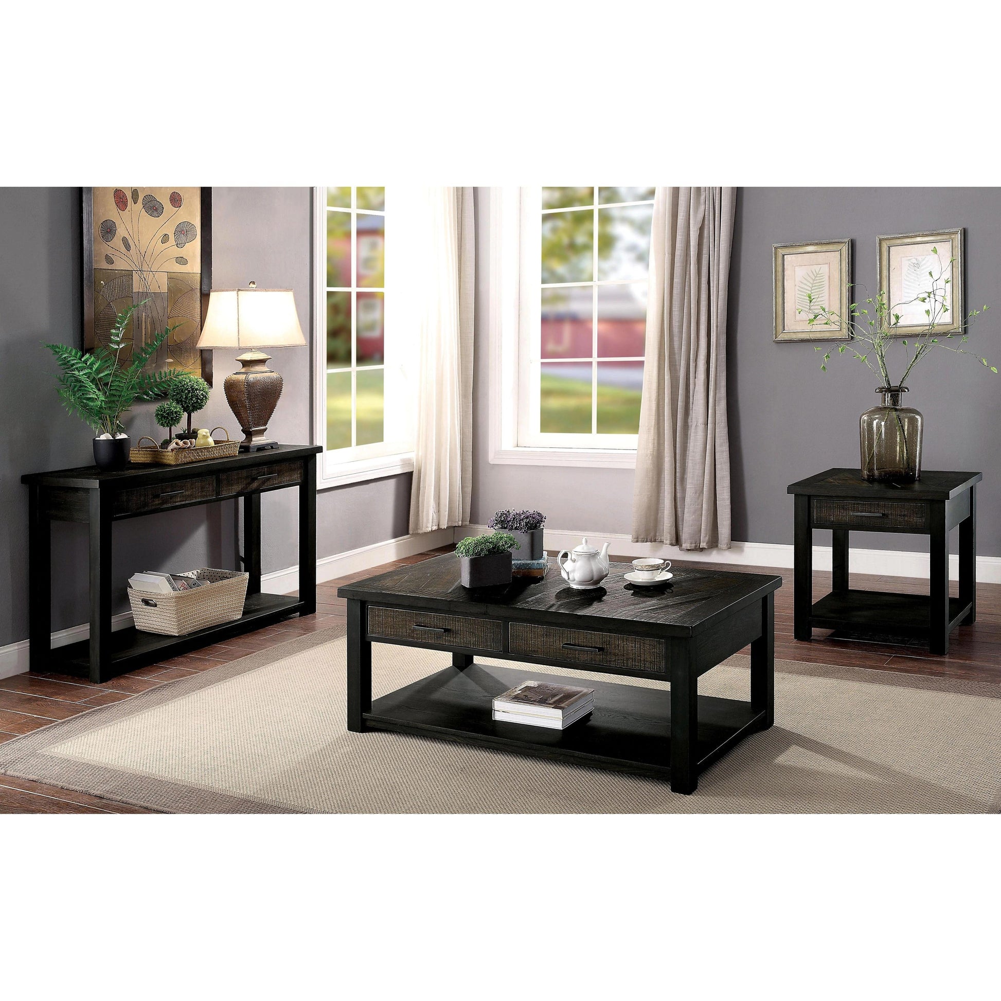  Furniture of America Rhymney End Table CM4123E IMAGE 2