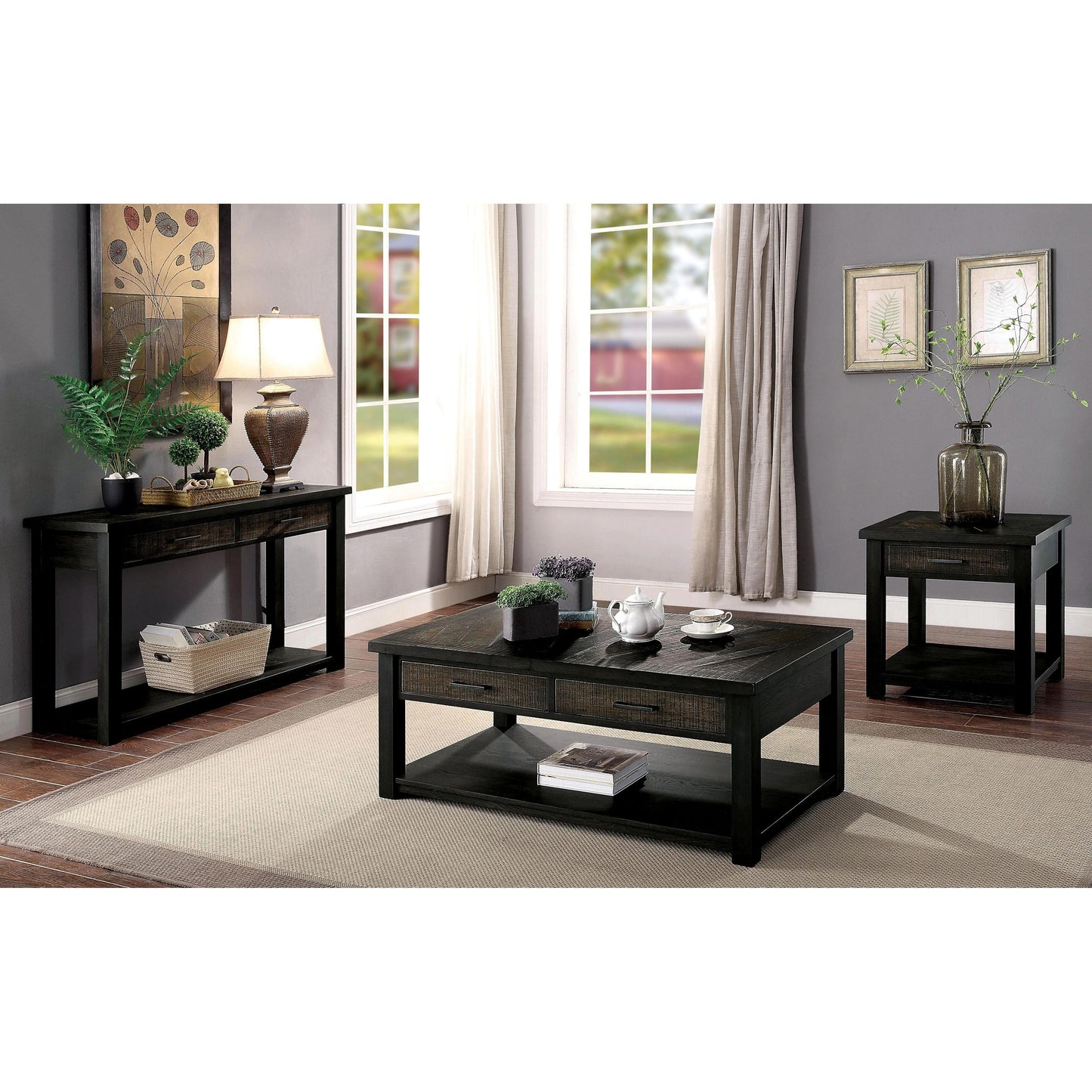  Furniture of America Rhymney Sofa Table CM4123S IMAGE 2