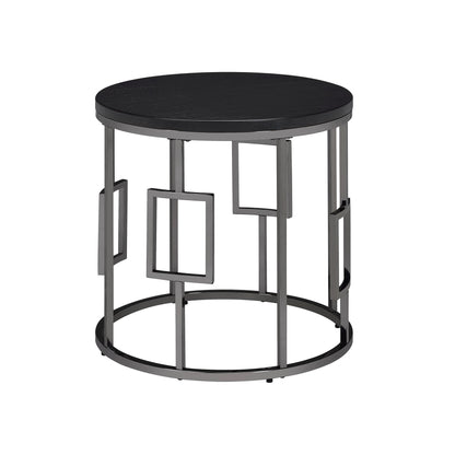  Elements International Ester CES100ET Round End Table IMAGE 1