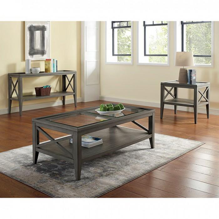  Furniture of America Izar End Table CM4355GY-E IMAGE 2